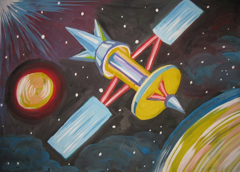 Рисунок на космическую тему