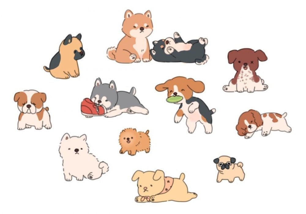 Рисунки милых собак