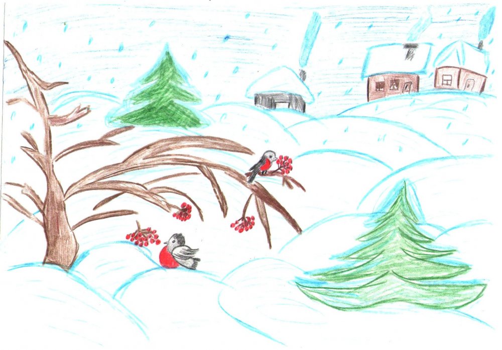 Рисунок на тему зима Зимушка зима
