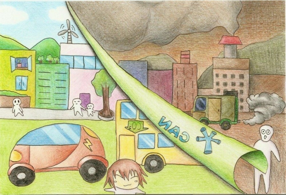 Рисунок на тему загрязнение