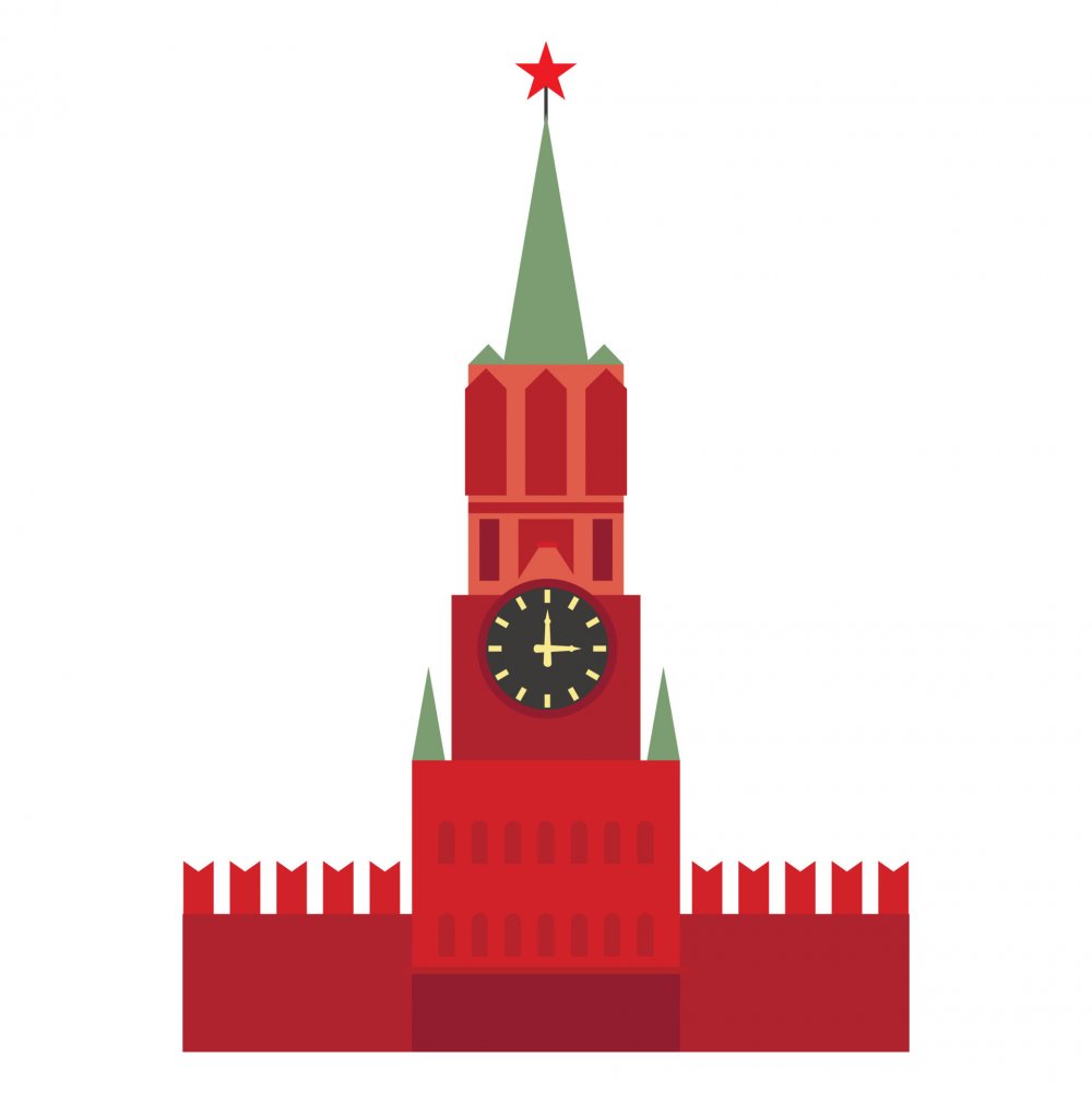 Спасская башня Московского Кремля вектор