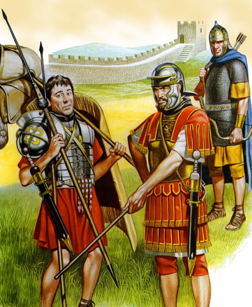 Воины армии древнего Рима