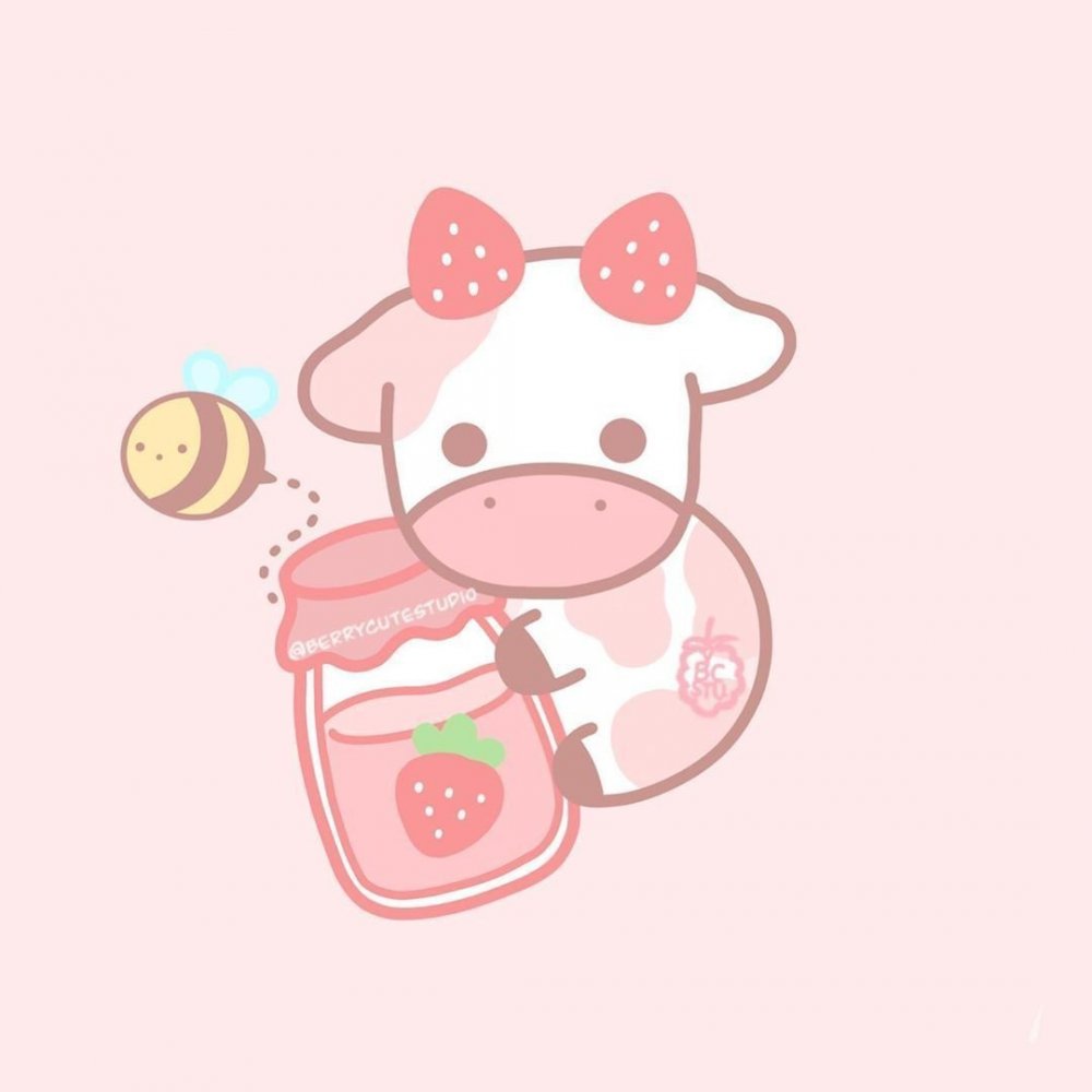 Розовая корова