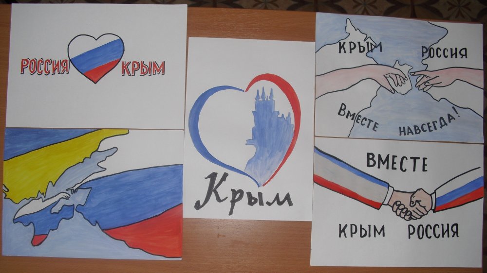 Плакат Крым и Россия