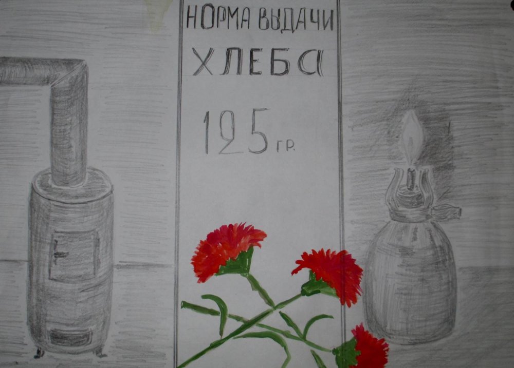 Легкие рисунки на тему блокада Ленинграда