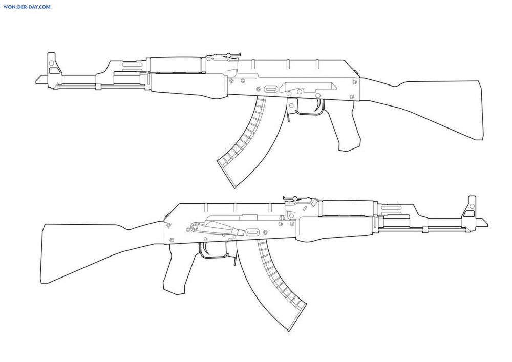 АК-47 автомат чертежи