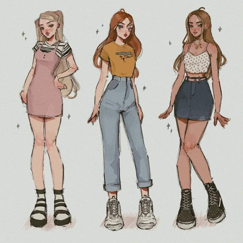 Одежда для рисования девушек