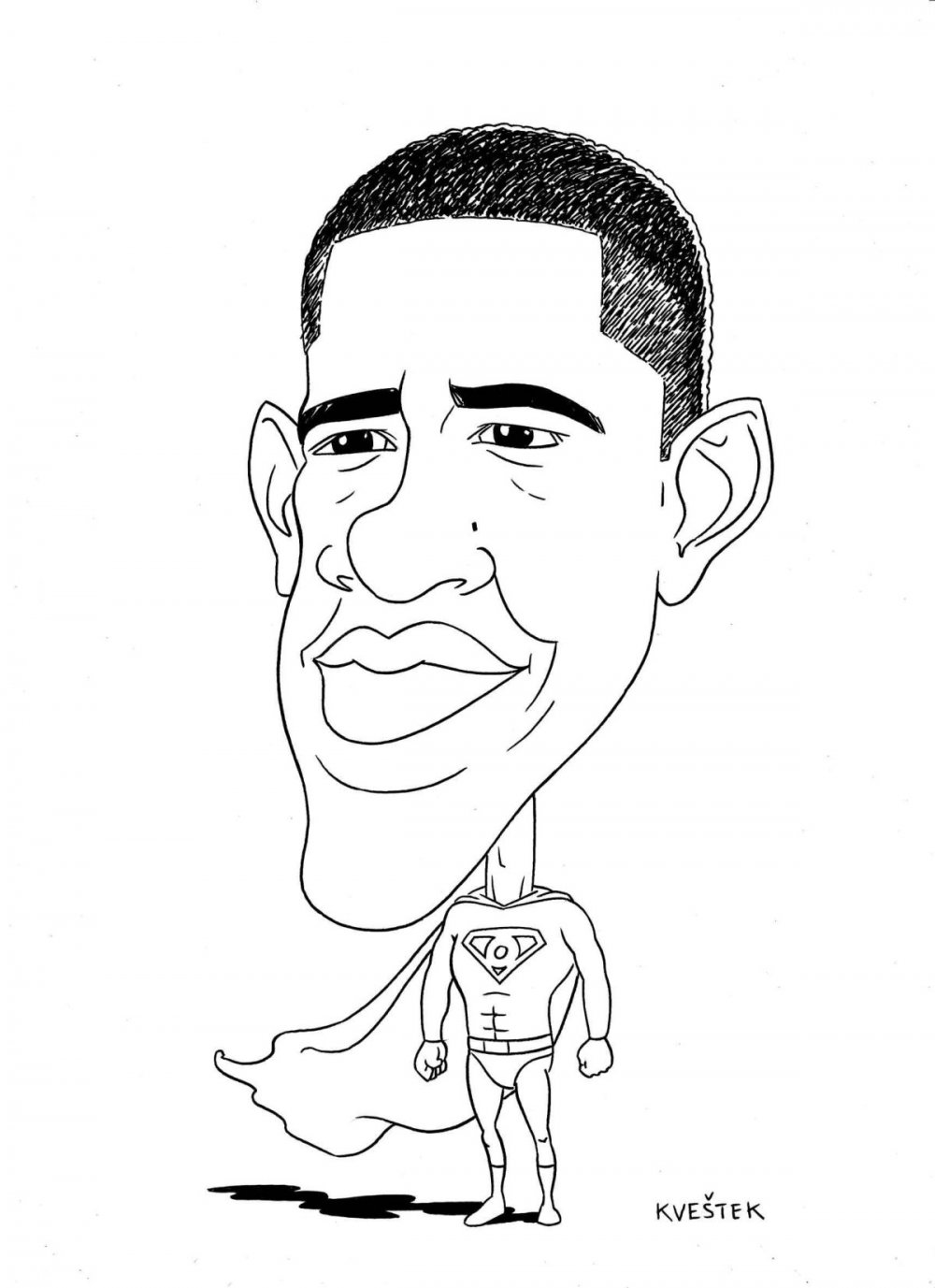 Сатирический портрет Обама