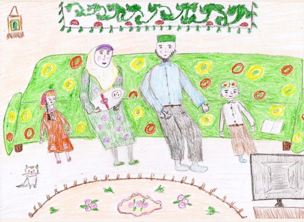 Рисунок на тему традиции семьи