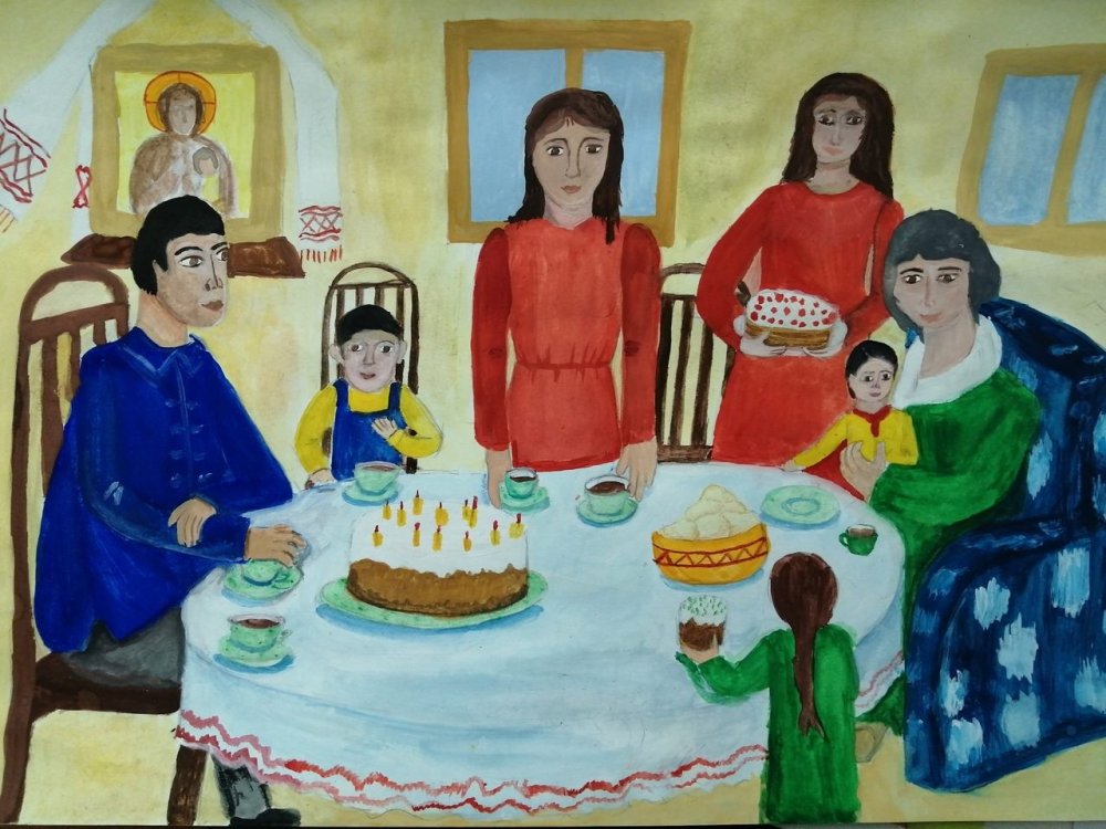 Семейные традиции рисунок