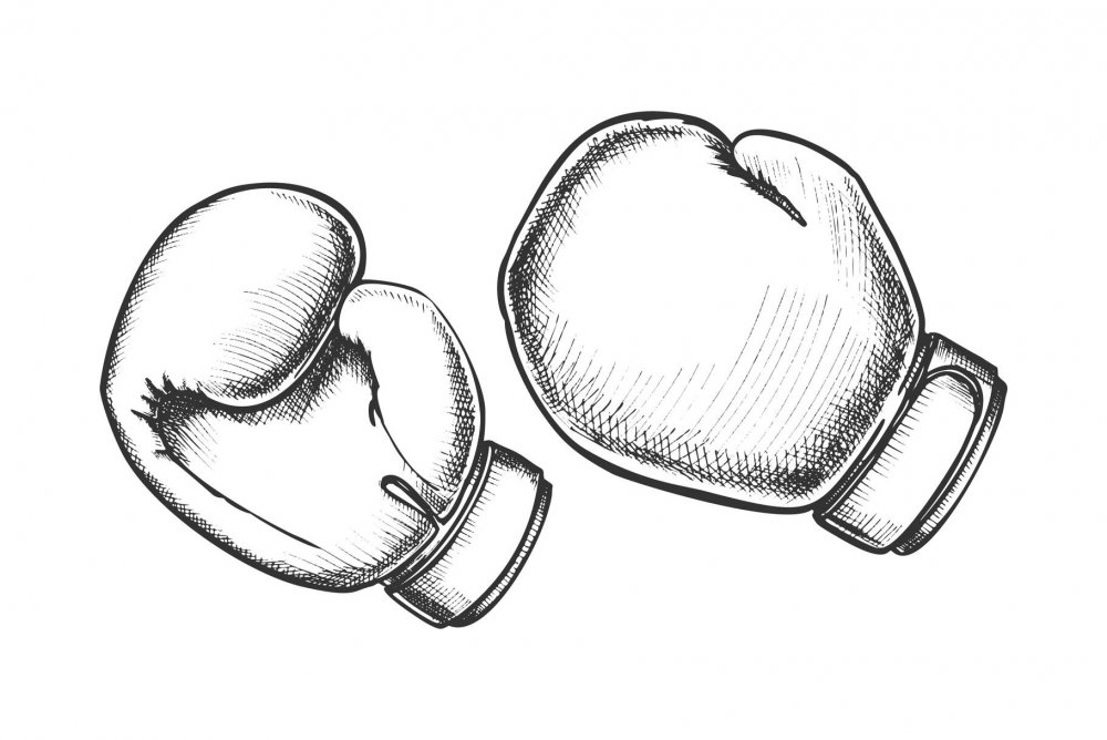 Боксерские перчатки рисунок