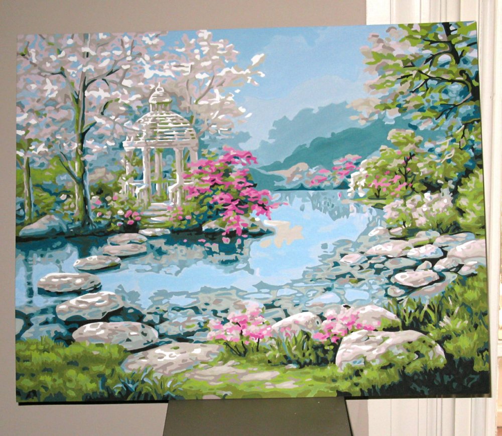 Японский сад картина