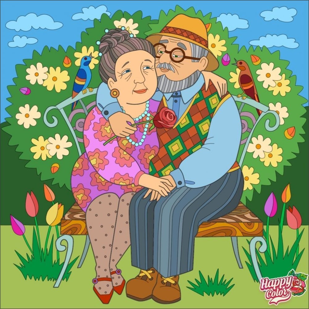 Бабушка и дедушка картинки для детей