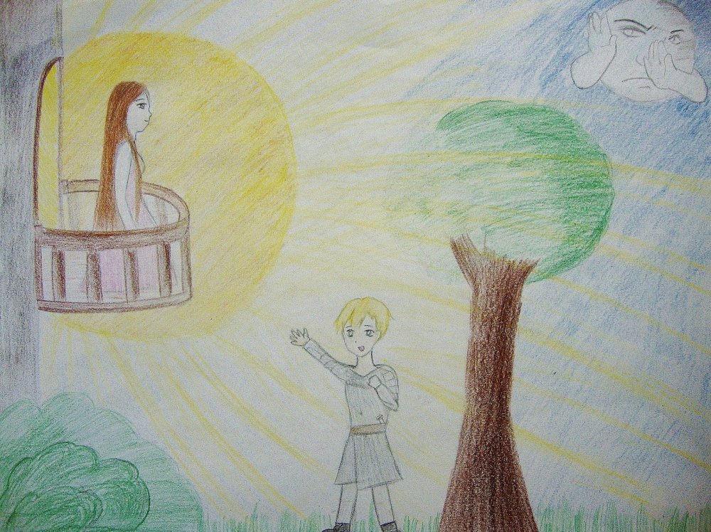 Детские рисунки Ромео и Джульетта