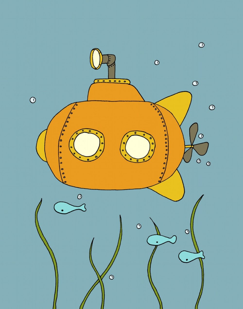 Рисунок подводной лодки