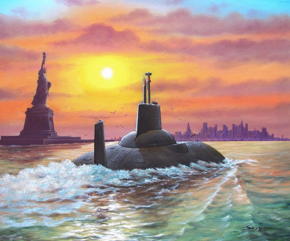 Лубянов картины подводных лодок Курск