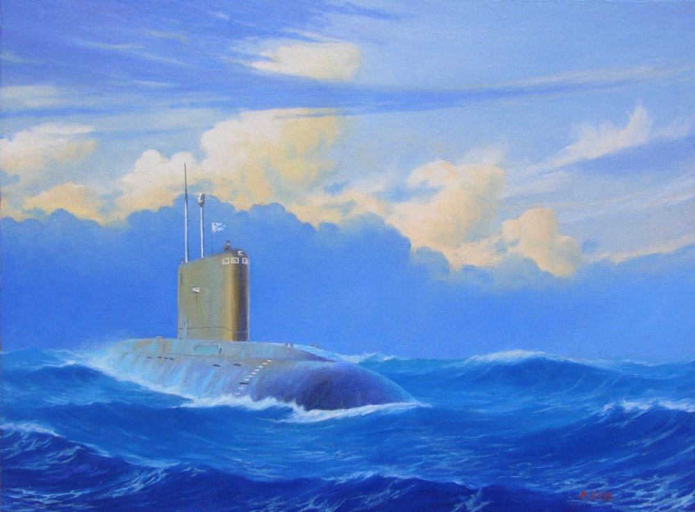 Олег Юдин картины подводных лодок
