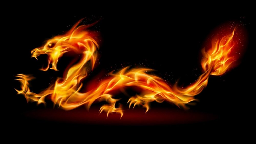 Дракон пламя китайский