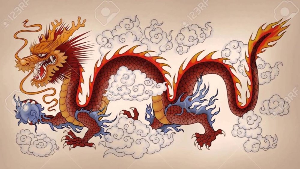 Китайский дракон в длину