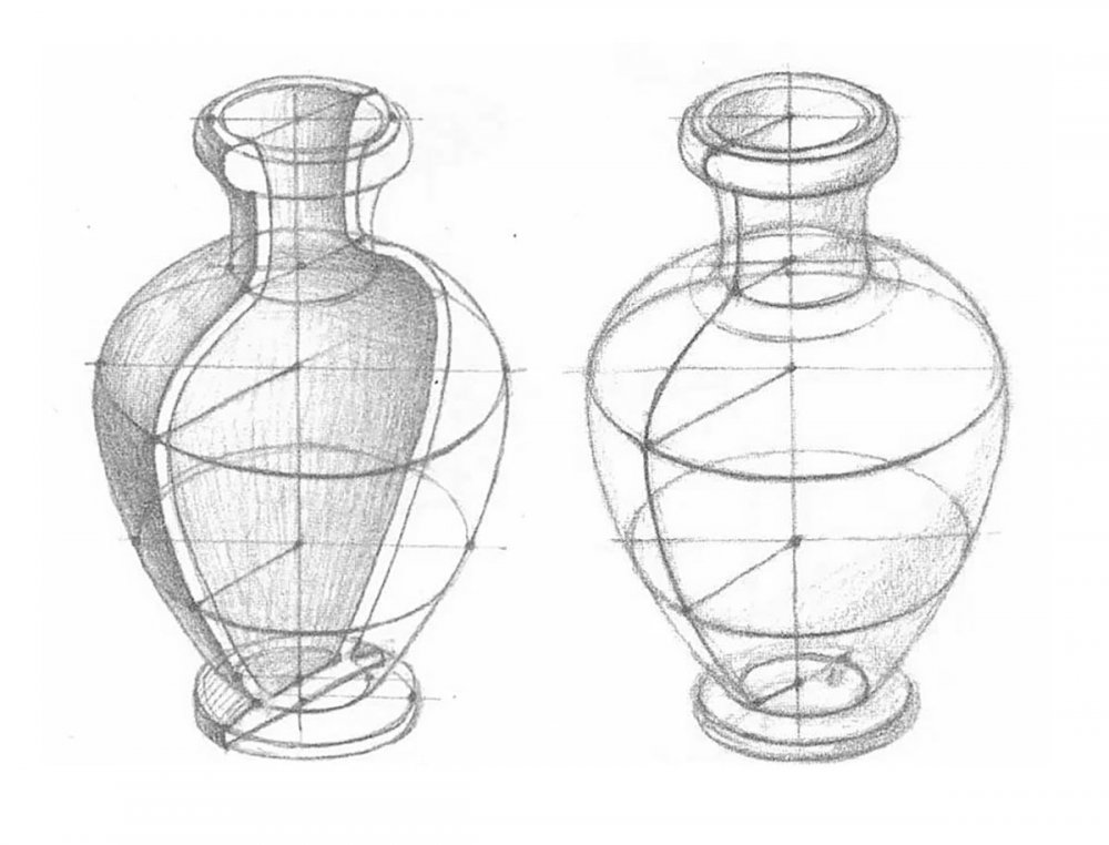 Конструктивное построение вазы