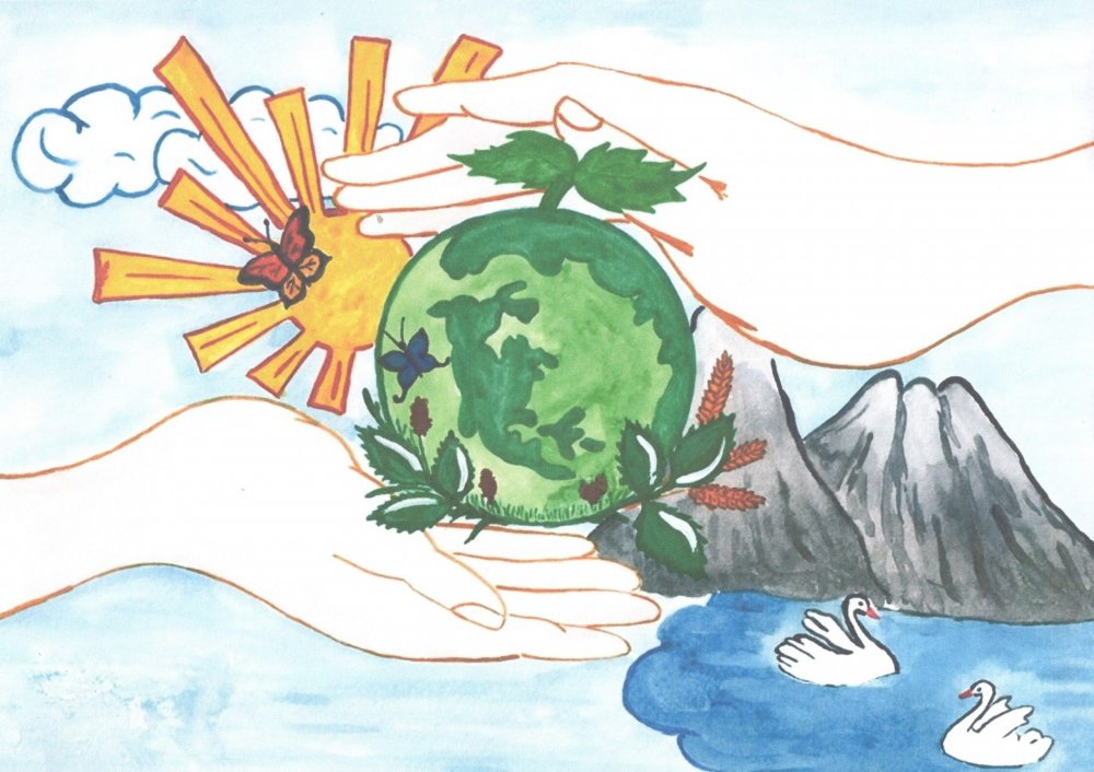 Детский рисунок на тему экология