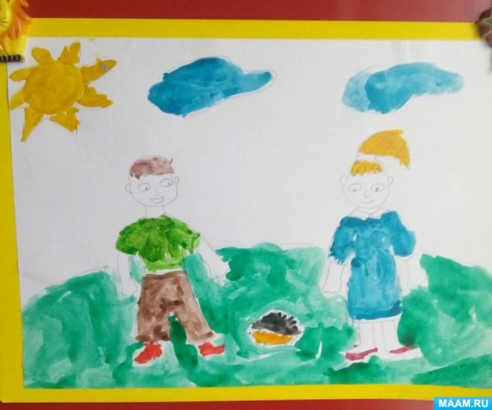 Бережное отношение к природе рисунок для детского сада