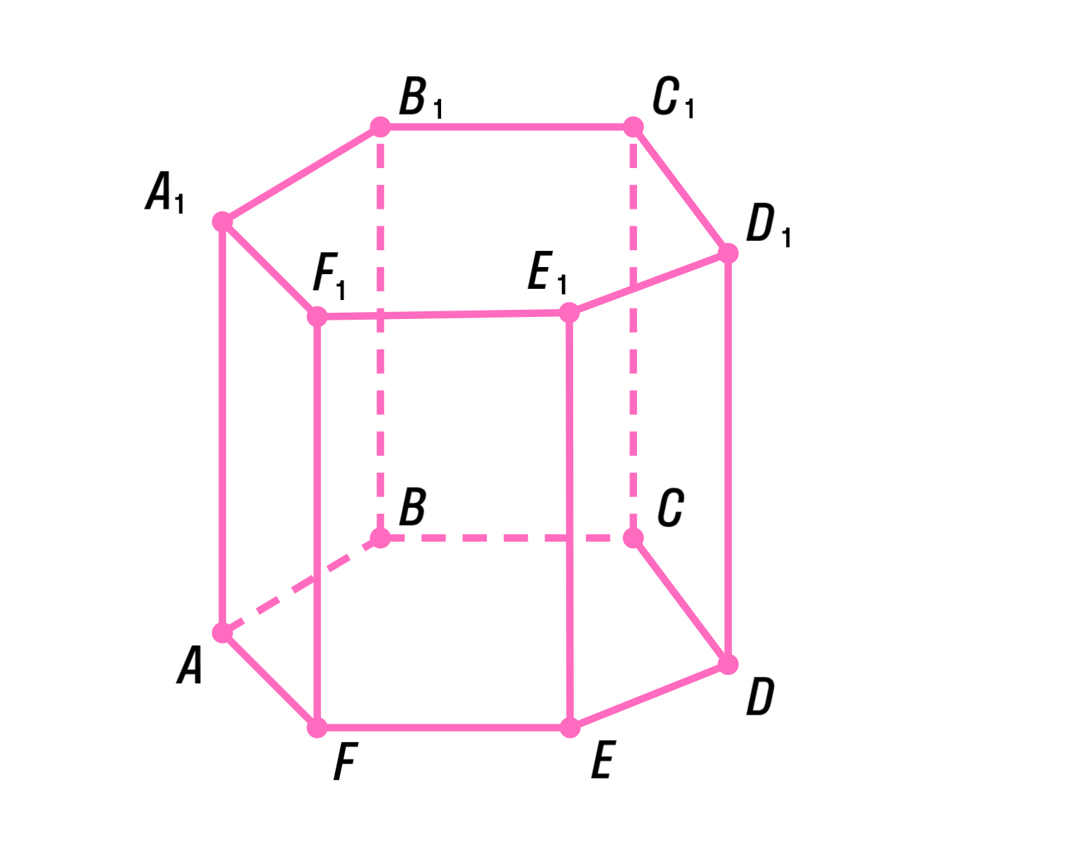 Изобразить шестиугольную призму