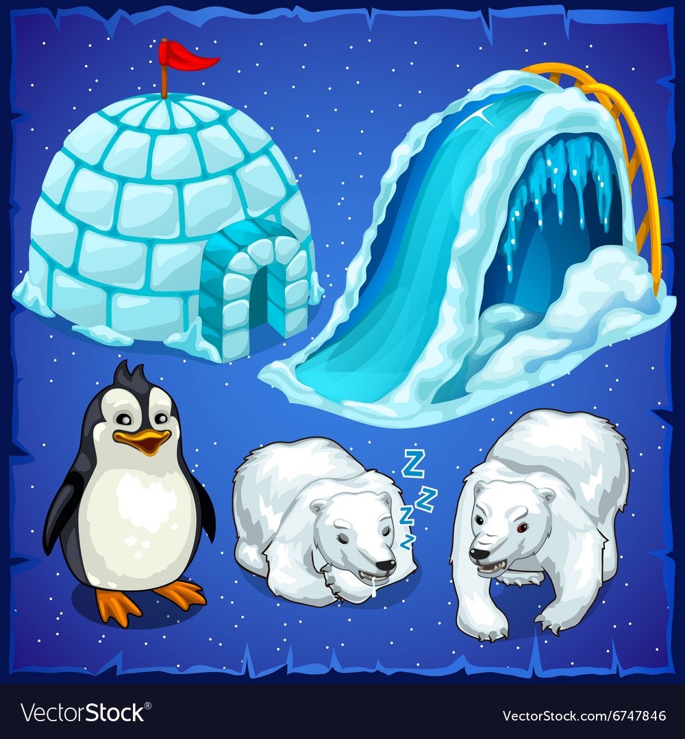 Снежный домик для пингвинов