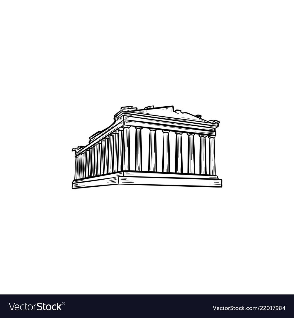 Афинский Акрополь вектор