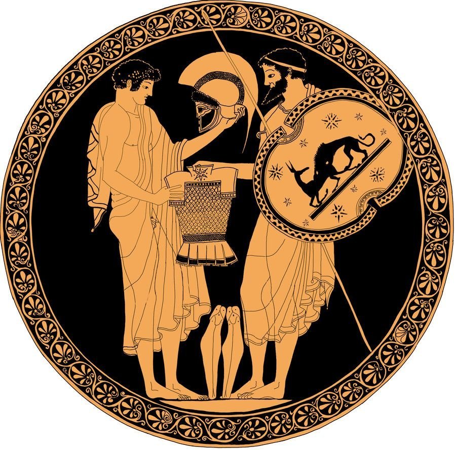 Греческая вазопись Орфей