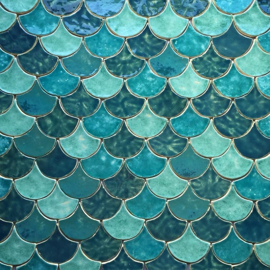 Керамическая мозаика рыбья чешуя а32