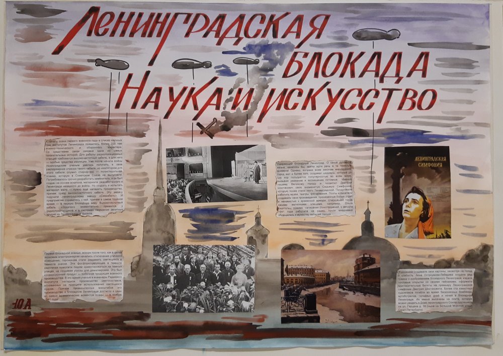 Плакат на тему блокада Ленинграда