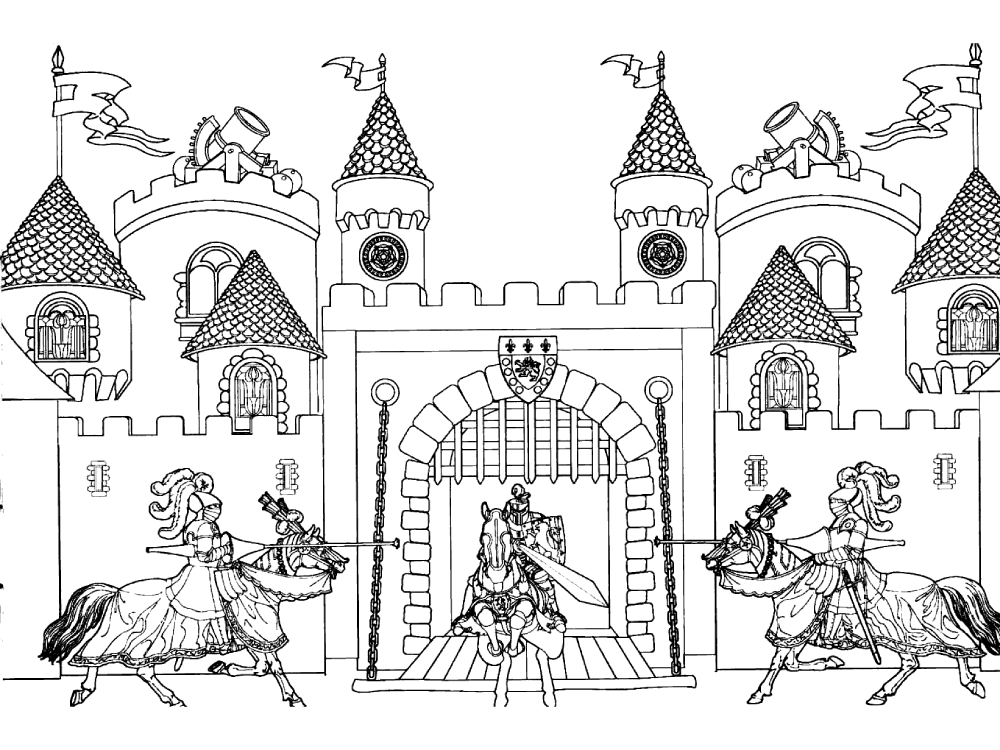 Богатырские ворота рисунок