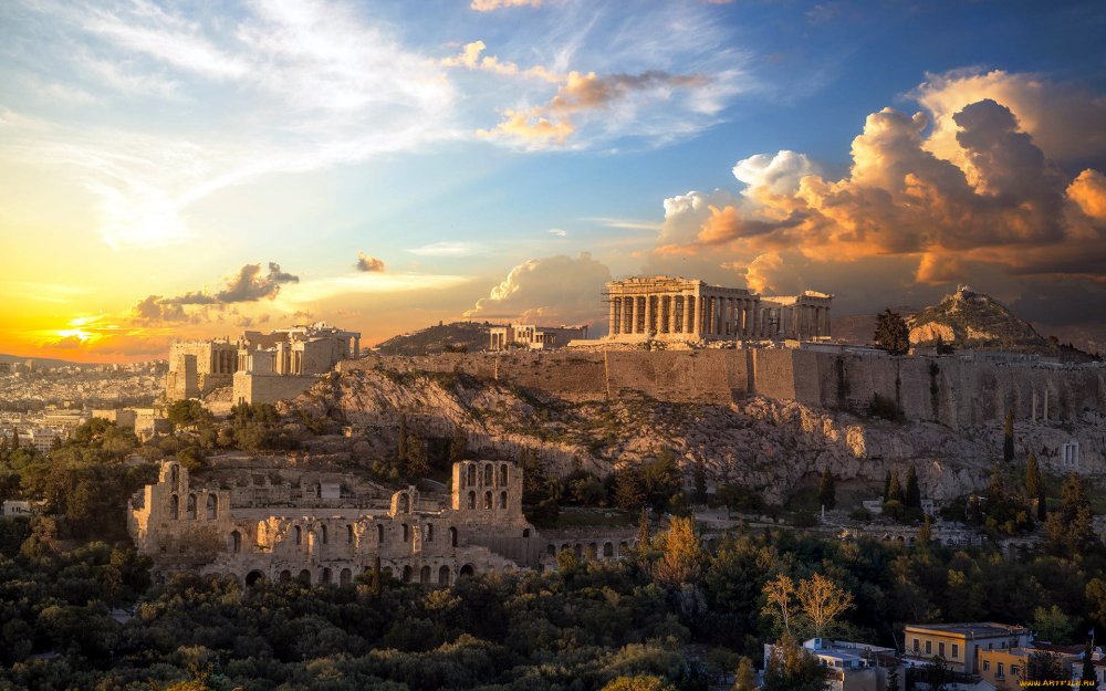 Афинский Акрополь Афины