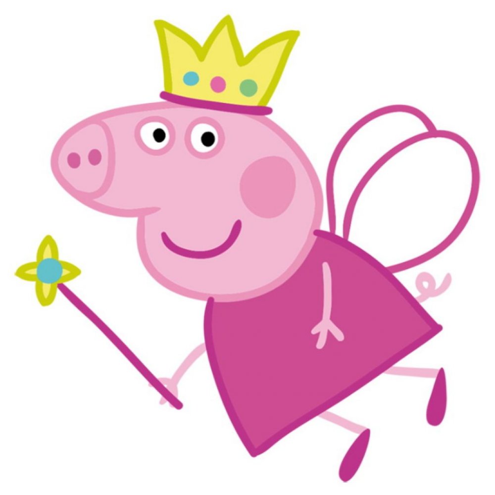 Свинка Пеппа принцесса рисунок