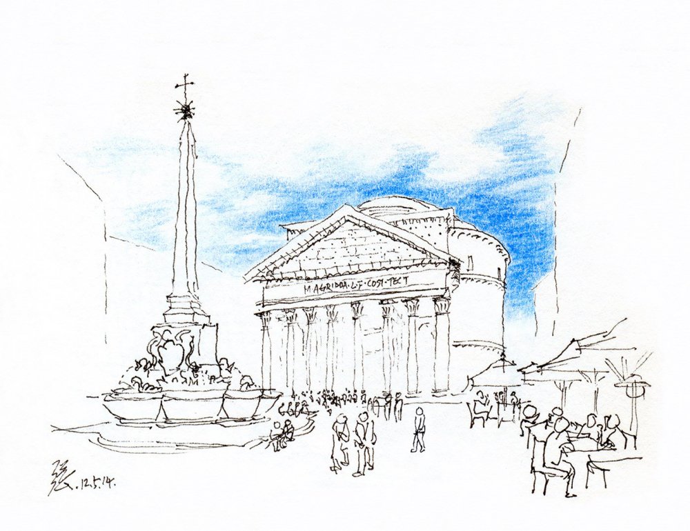 Пантеон в Риме скетч