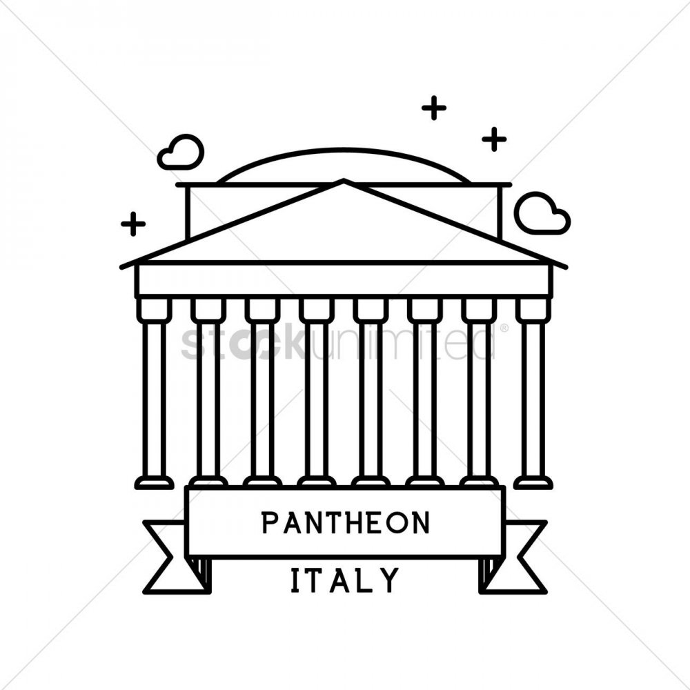 Пантеон рисунок