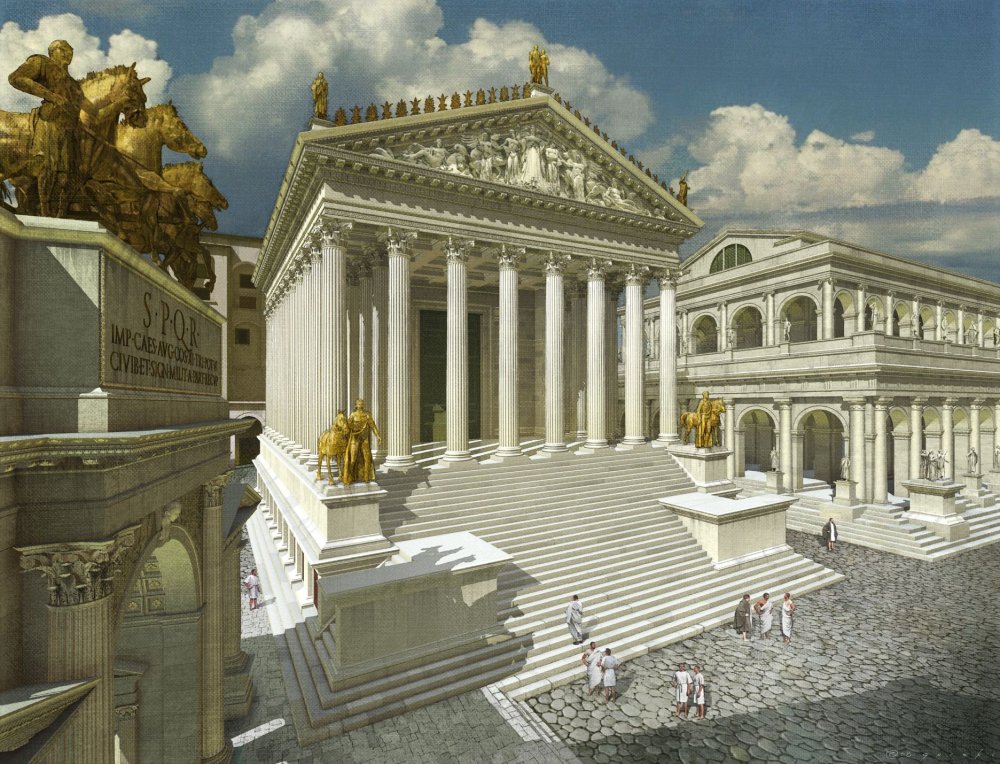 Рим храм Диоскуров реконструкция