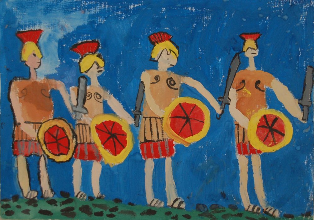 Греция детские рисунки