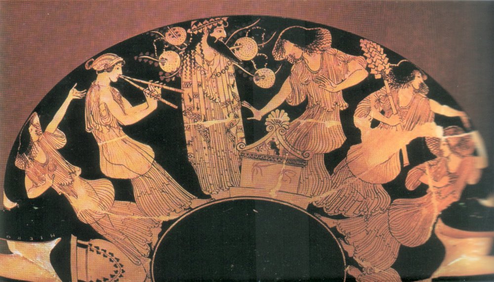 Греческий вазопись Дионис