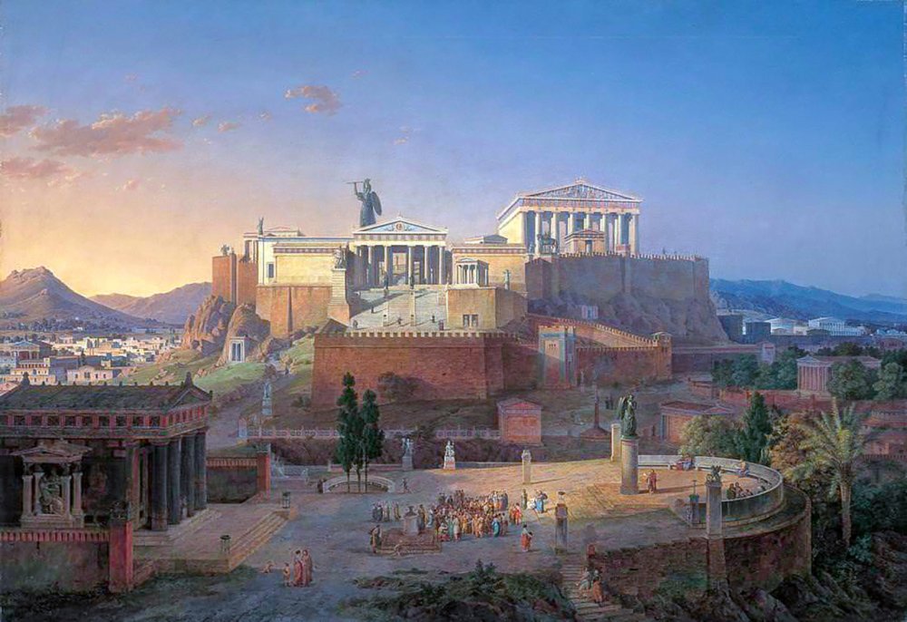 Афинский Акрополь реконструкция Лео фон Кленце