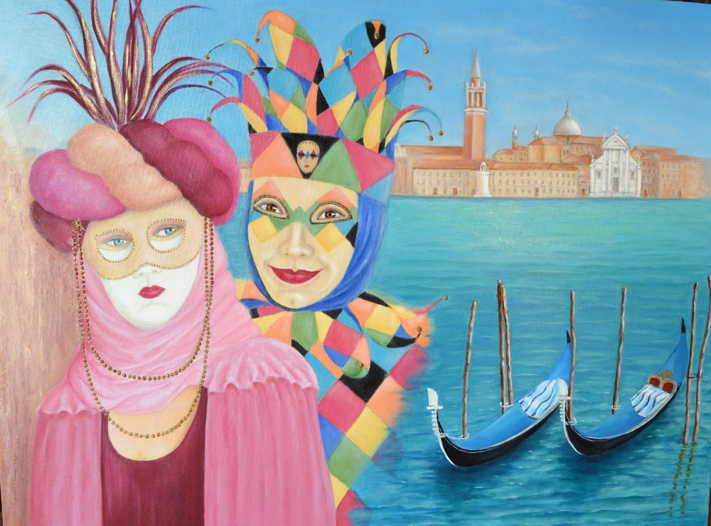 Венецианский карнавал картина маслом