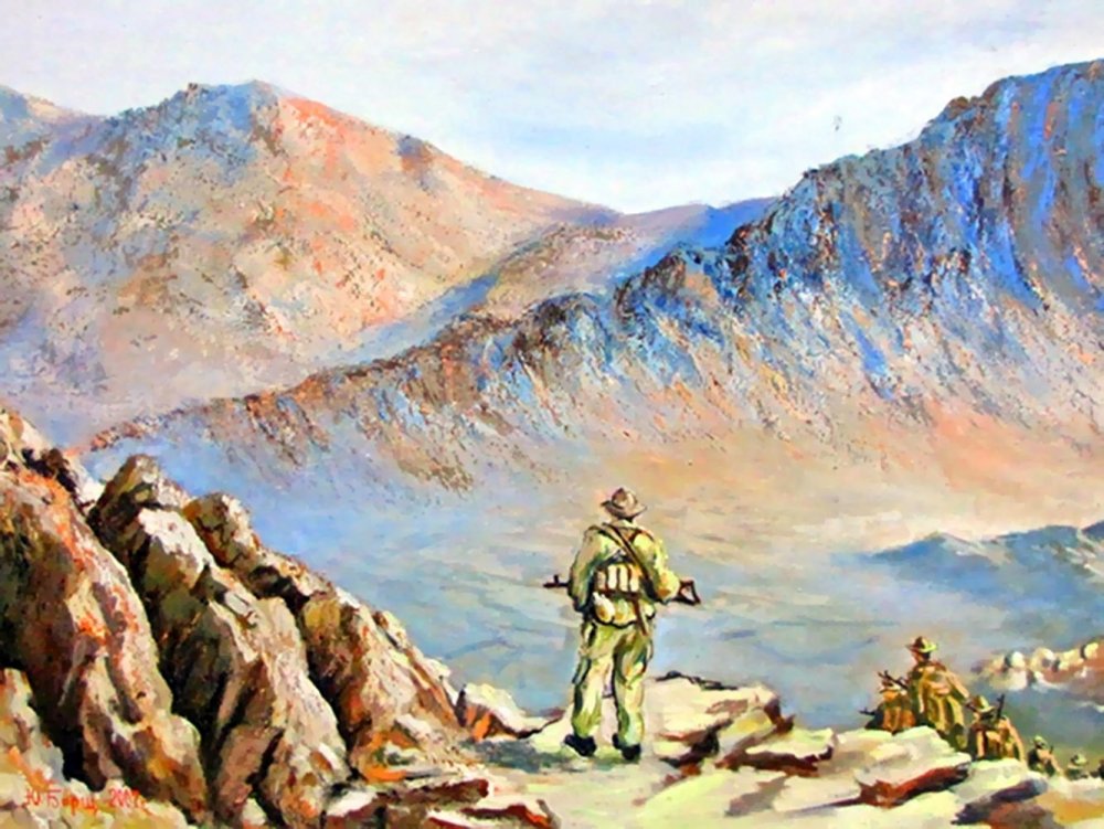 Афганская война бой в живописи