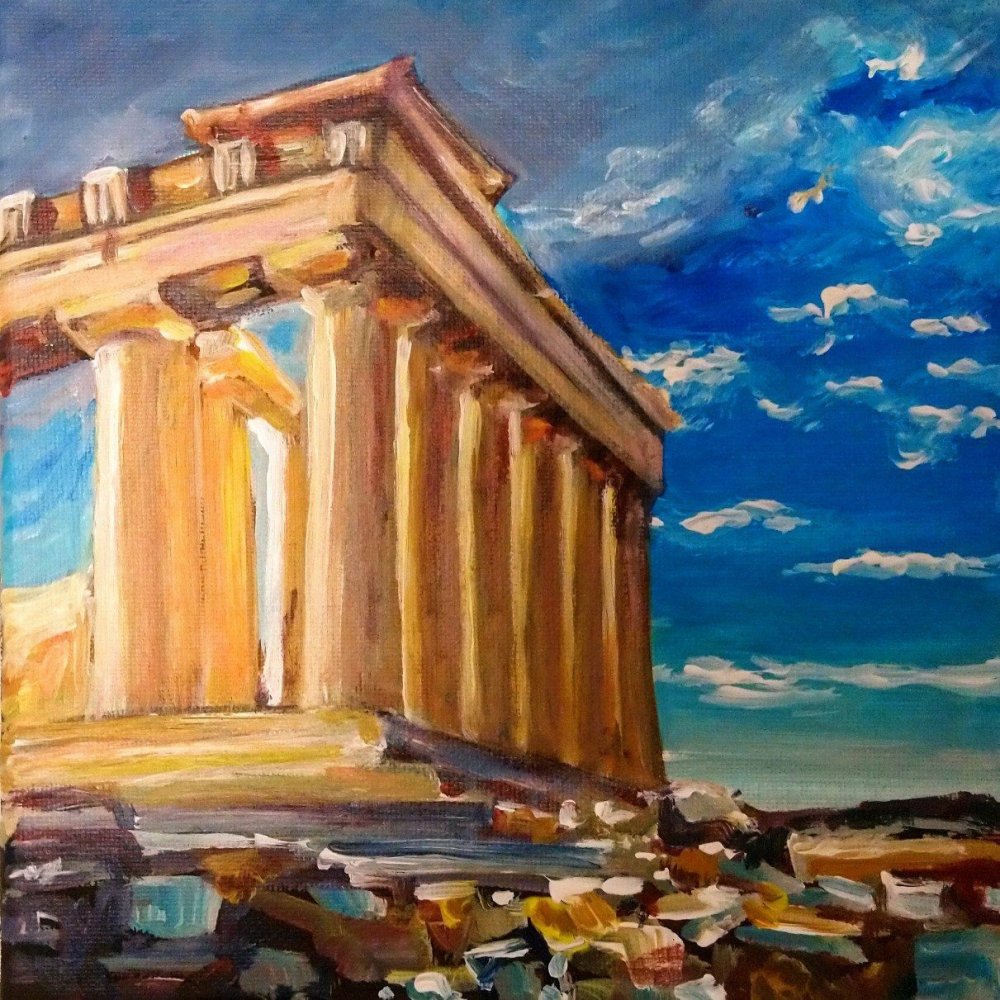Поленов Парфенон храм Афины
