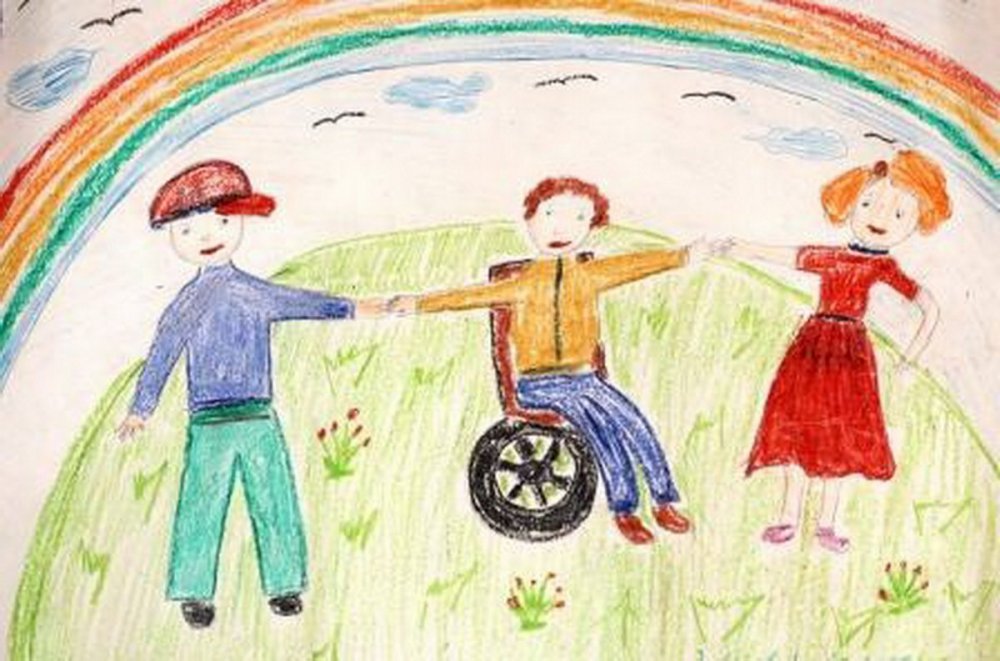 Рисунок на тему дети инвалиды