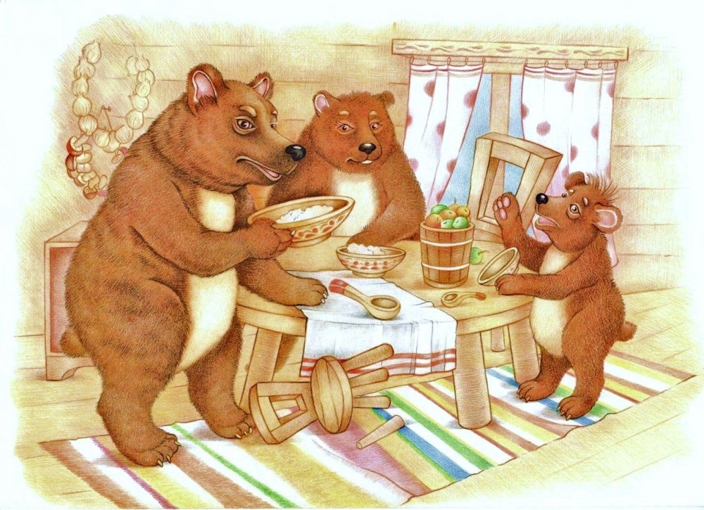Три медведя толстой мультфильм