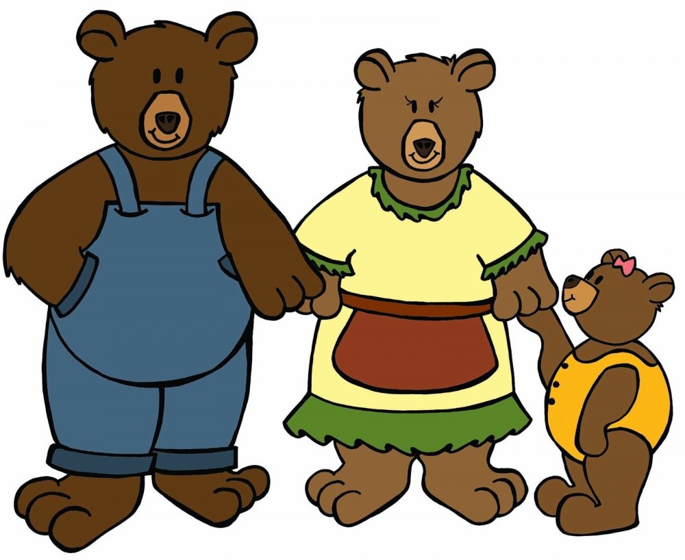 Три медведя рисунок
