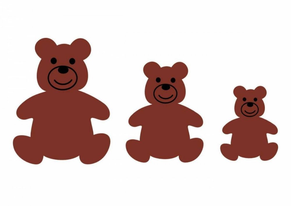 Три медведя для детей