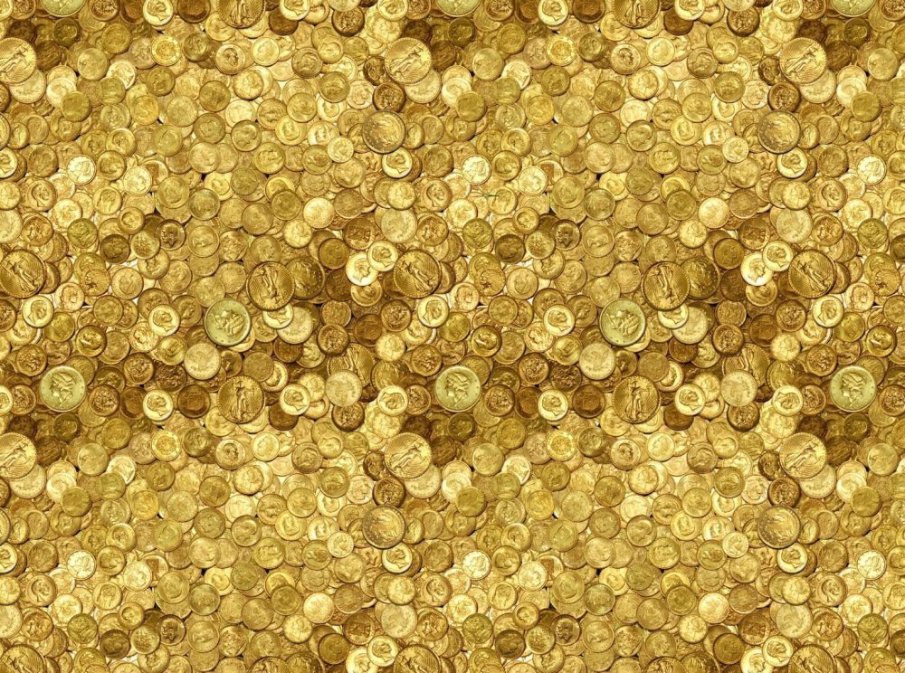 Золотые монеты текстура
