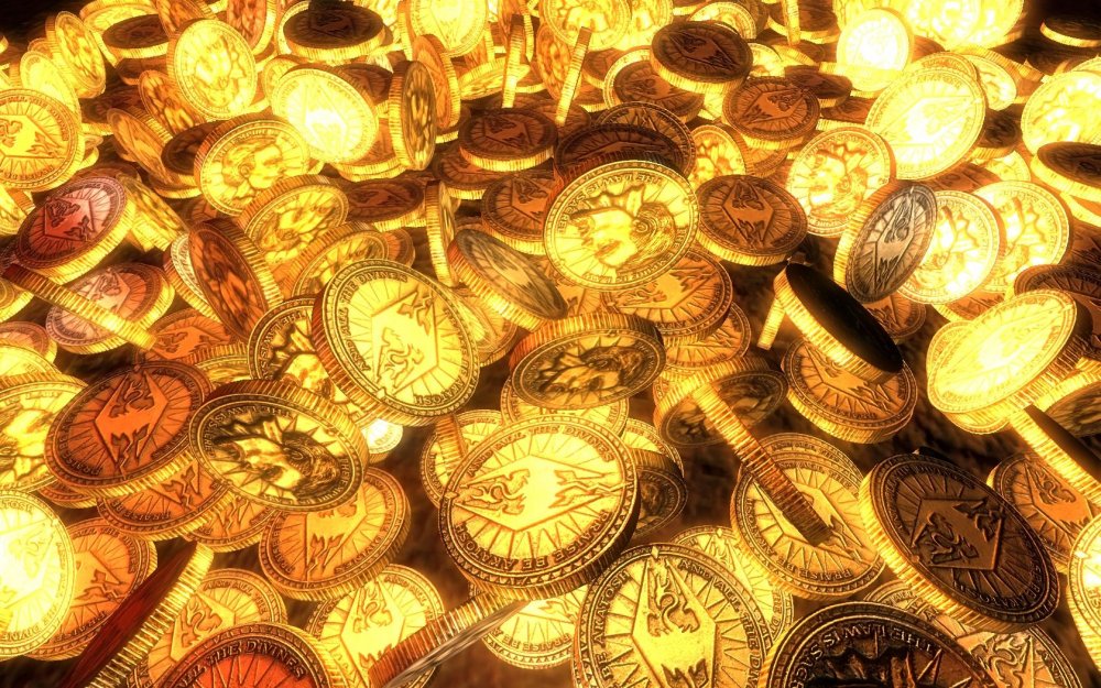 Гора золотых монет